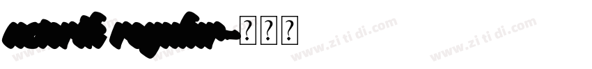 asterik regular字体转换